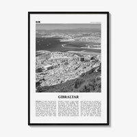 Gibraltar Print Black and White, Gibraltar Wall Art, Gibraltar Poster, Gibraltar Photo, Gibraltar Decor, British Overseas Territory, Europe