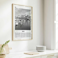 Gijon Print Black and White, Gijon Wall Art, Gijon Poster, Gijon Photo, Gijon Wall Décor, Gijon Map, Spain