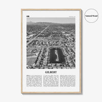 Gilbert Print Black and White, Gilbert Wall Art, Gilbert Poster, Gilbert Photo, Gilbert Wall Décor, Arizona, USA, United States