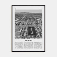 Gilbert Travel B&W Poster