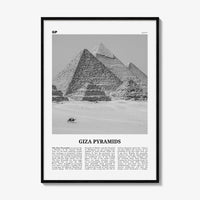 Giza Pyramids Print Black and White, Giza Pyramids Wall Art, Giza Pyramids Poster, Giza Pyramids Photo, Giza Pyramids Wall Décor, Egypt