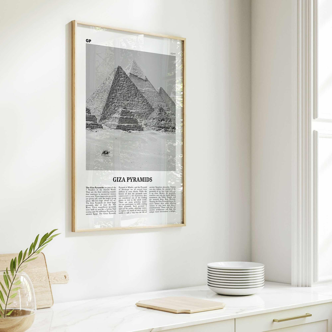 Giza Pyramids Print Black and White, Giza Pyramids Wall Art, Giza Pyramids Poster, Giza Pyramids Photo, Giza Pyramids Wall Décor, Egypt
