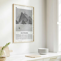 Giza Pyramids Print Black and White, Giza Pyramids Wall Art, Giza Pyramids Poster, Giza Pyramids Photo, Giza Pyramids Wall Décor, Egypt