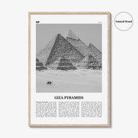 Giza Pyramids Print Black and White, Giza Pyramids Wall Art, Giza Pyramids Poster, Giza Pyramids Photo, Giza Pyramids Wall Décor, Egypt
