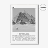 Giza Pyramids Print Black and White, Giza Pyramids Wall Art, Giza Pyramids Poster, Giza Pyramids Photo, Giza Pyramids Wall Décor, Egypt