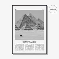 Giza Pyramids Print Black and White, Giza Pyramids Wall Art, Giza Pyramids Poster, Giza Pyramids Photo, Giza Pyramids Wall Décor, Egypt