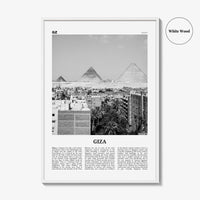 Giza Print Black and White, Giza Wall Art, Giza Poster, Giza Photo, Giza Wall Decor, City Art Print, Egypt Poster Print, القاهرة Giza Arab