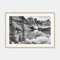 Glacier National Park Landscape B&W Poster
