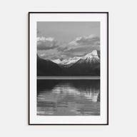 Glacier National Park Photo B&W Poster
