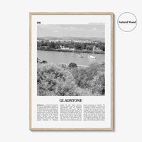 Gladstone Print Black and White, Gladstone Wall Art, Gladstone Poster, Gladstone Photo, Gladstone Wall Décor, Gladstone Map, Australia