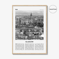 Glasgow Print Black and White, Glasgow Wall Art, Glasgow Poster, Glasgow Photo, Glasgow Wall Decor, Scotland, UK, United Kingdom, Europe