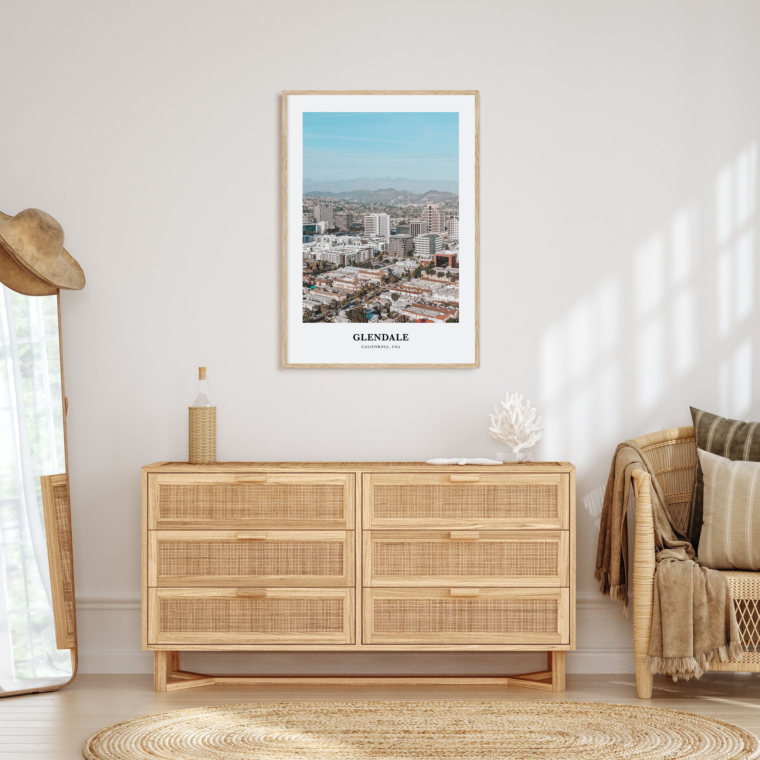 Glendale, California Portrait Color Poster