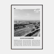 Gloucestershire Travel B&W Poster