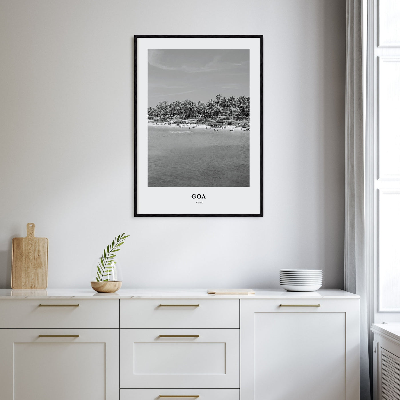Goa Portrait B&W No 1 Poster