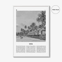Goa Print Black and White No 1, Goa Wall Art, Goa Poster, Goa Photo, Goa Wall Décor, India, Konkan, Panaji