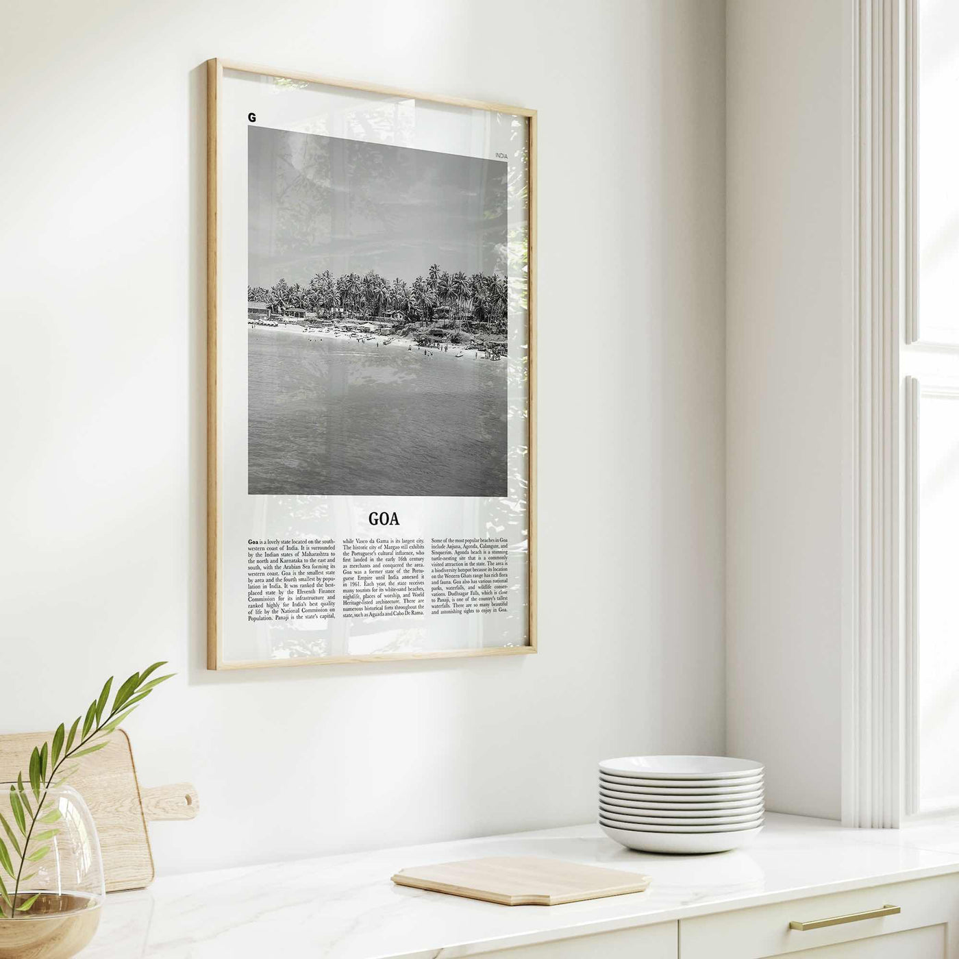 Goa Print Black and White No 2, Goa Wall Art, Goa Poster, Goa Photo, Goa Wall Décor, India, Konkan, Panaji