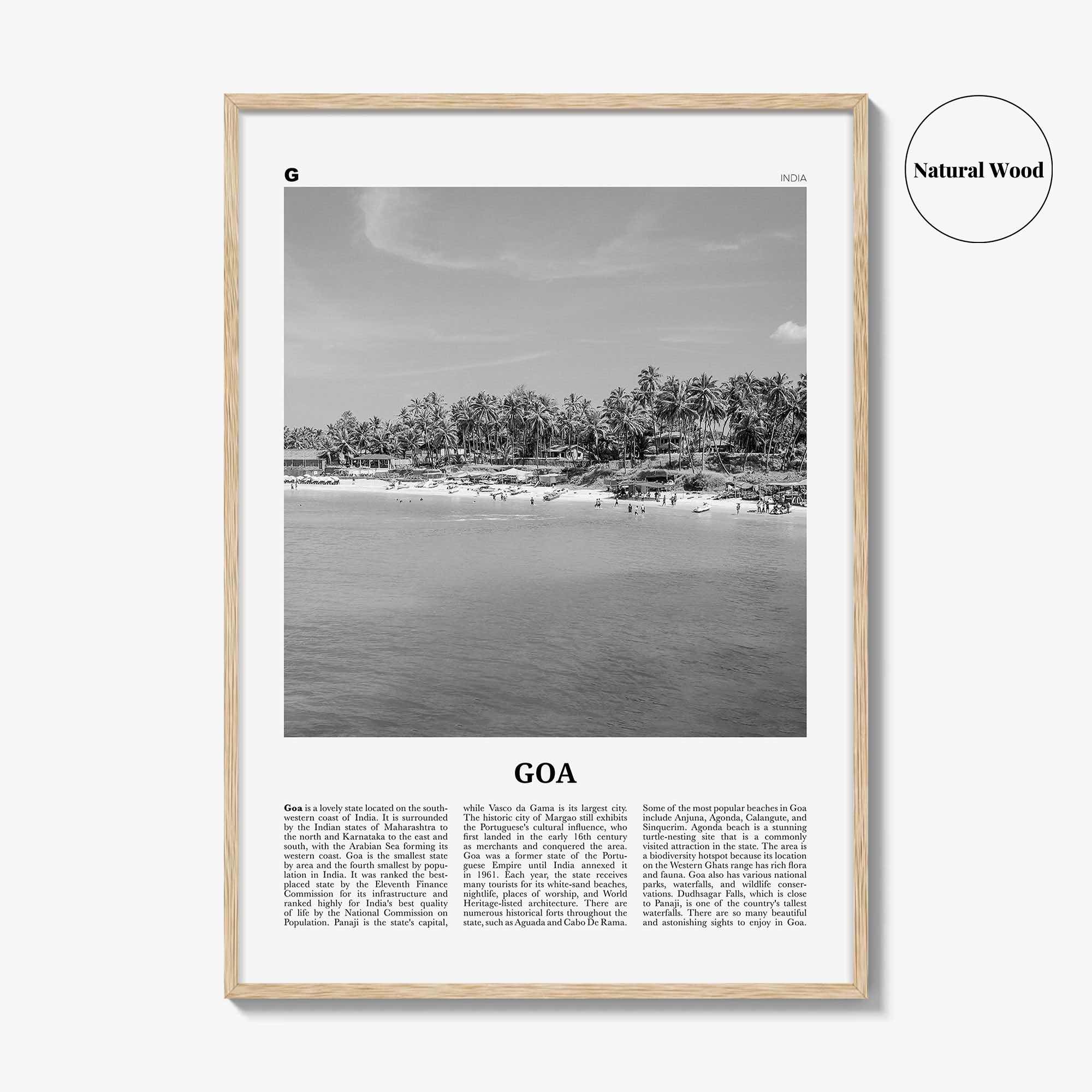 Goa Print Black and White No 2, Goa Wall Art, Goa Poster, Goa Photo, Goa Wall Décor, India, Konkan, Panaji