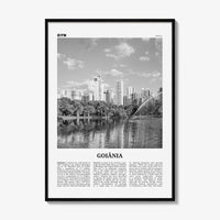 Goiania Print Black and White, Goiania Wall Art, Goiânia Poster, Goiânia Photo, Goiânia Wall Decor, Brazil, Brasil, South America