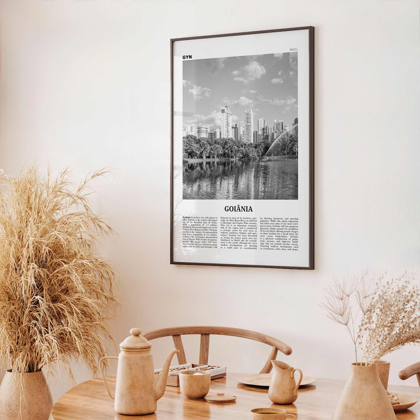 Goiania Print Black and White, Goiania Wall Art, Goiânia Poster, Goiânia Photo, Goiânia Wall Decor, Brazil, Brasil, South America