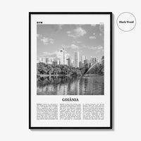 Goiania Print Black and White, Goiania Wall Art, Goiânia Poster, Goiânia Photo, Goiânia Wall Decor, Brazil, Brasil, South America