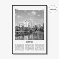 Goiania Print Black and White, Goiania Wall Art, Goiânia Poster, Goiânia Photo, Goiânia Wall Decor, Brazil, Brasil, South America