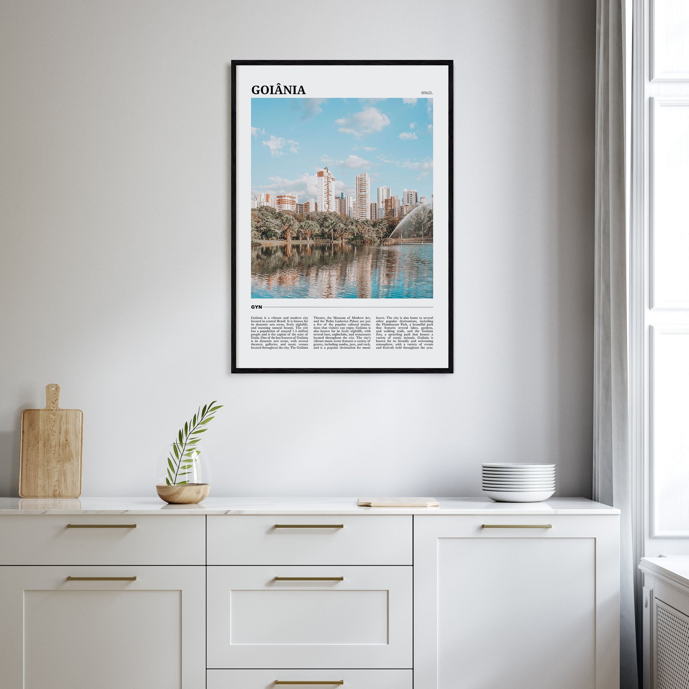 Goiânia Travel Color Poster
