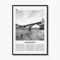Gold Beach Print Black and White, Gold Beach Wall Art, Gold Beach Poster, Gold Beach Photo, Gold Beach Décor, Gold Beach Map, Oregon, USA