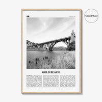 Gold Beach Print Black and White, Gold Beach Wall Art, Gold Beach Poster, Gold Beach Photo, Gold Beach Décor, Gold Beach Map, Oregon, USA