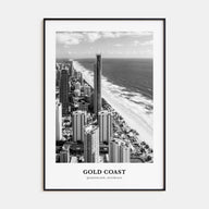 Gold Coast Portrait B&W Poster