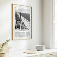 Gold Coast Print Black and White, Gold Coast Wall Art, Gold Coast Poster, Gold Coast Photo, Queensland, Australia, Oceania, Surfers Paradise