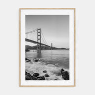 Golden Gate Bridge Photo B&W No 1 Poster