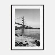 Golden Gate Bridge Photo B&W No 1 Poster