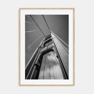 Golden Gate Bridge Photo B&W No 2 Poster