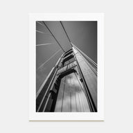Golden Gate Bridge Photo B&W No 2 Poster