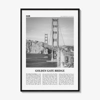 Golden Gate Bridge Print Black and White, Golden Gate Bridge Wall Art, Golden Gate Bridge Poster, Golden Gate Bridge Photo, San Francisco