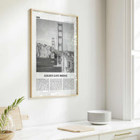 Golden Gate Bridge Print Black and White, Golden Gate Bridge Wall Art, Golden Gate Bridge Poster, Golden Gate Bridge Photo, San Francisco