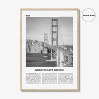 Golden Gate Bridge Print Black and White, Golden Gate Bridge Wall Art, Golden Gate Bridge Poster, Golden Gate Bridge Photo, San Francisco