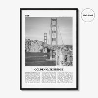Golden Gate Bridge Print Black and White, Golden Gate Bridge Wall Art, Golden Gate Bridge Poster, Golden Gate Bridge Photo, San Francisco