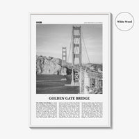 Golden Gate Bridge Print Black and White, Golden Gate Bridge Wall Art, Golden Gate Bridge Poster, Golden Gate Bridge Photo, San Francisco