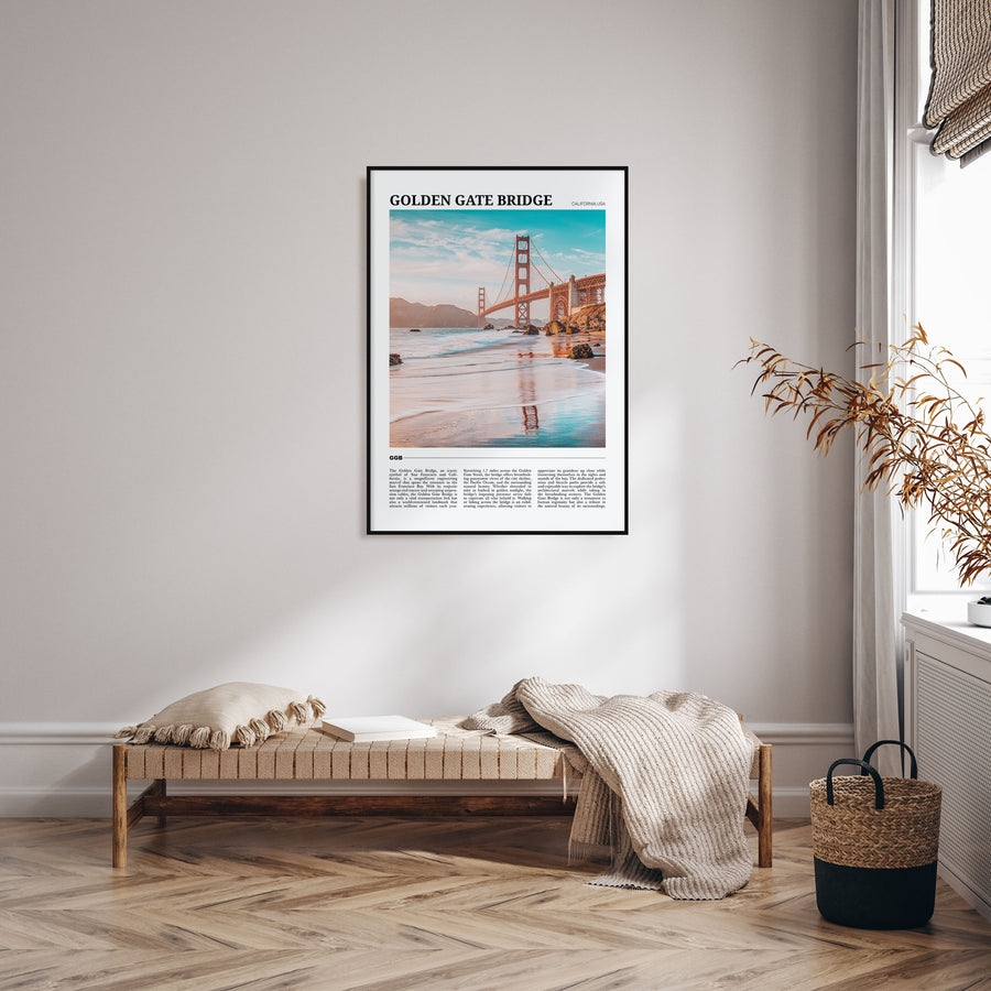 Golden Gate Bridge Travel Color Poster