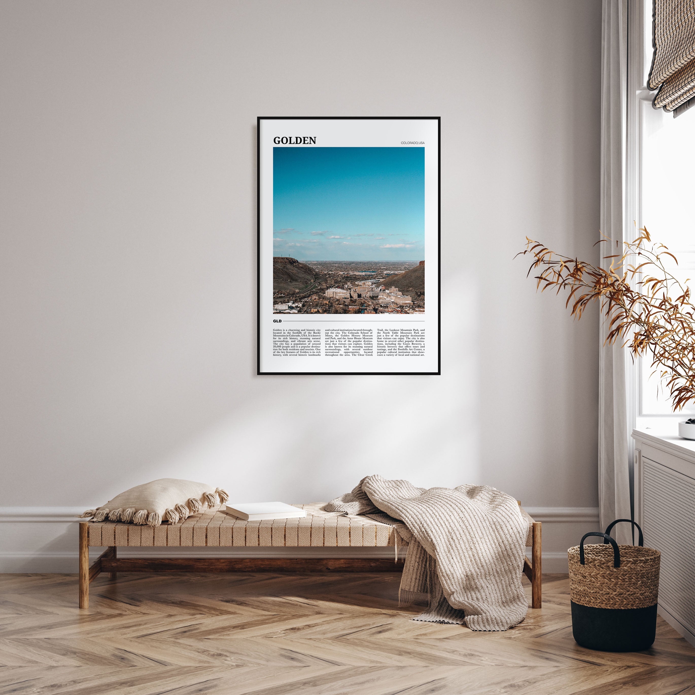 Golden Travel Color Poster