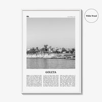 Goleta Print Black and White, Goleta Wall Art, Goleta Poster, Goleta Photo, Goleta Wall Décor, California, USA, United States