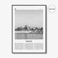 Goleta Print Black and White, Goleta Wall Art, Goleta Poster, Goleta Photo, Goleta Wall Décor, California, USA, United States