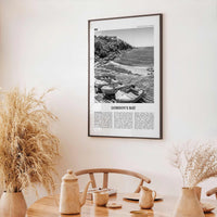 Gordons Bay Print Black and White, Gordon’s Bay Wall Art, Gordon’s Bay Poster, Gordon’s Bay Photo, Gordon’s Bay Décor, Gordon’s Bay Map