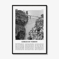 Gorges du Verdon Print Black and White, Gorges du Verdon Wall Art, Gorges du Verdon Poster, Gorges du Verdon Photo, France