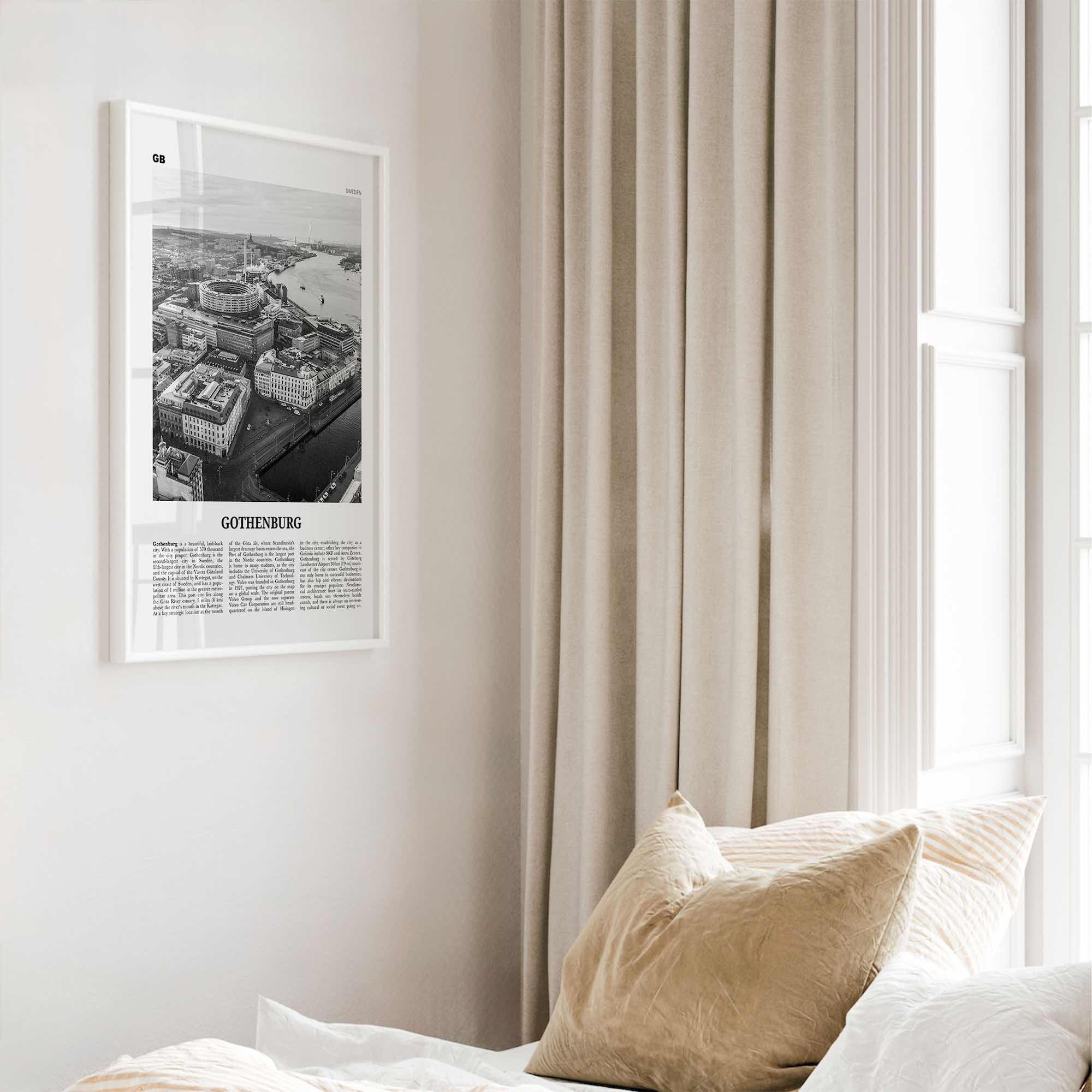 Gothenburg Print Black and White, Gothenburg Wall Art, Gothenburg Poster, Gothenburg Photo, Sweden, Göteborg, Sverige, Europe