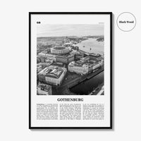 Gothenburg Print Black and White, Gothenburg Wall Art, Gothenburg Poster, Gothenburg Photo, Sweden, Göteborg, Sverige, Europe