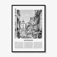 Gottingen Print Black and White, Göttingen Wall Art, Göttingen Poster, Göttingen Photo, Göttingen Wall Décor, Göttingen Map, Germany