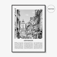 Gottingen Print Black and White, Göttingen Wall Art, Göttingen Poster, Göttingen Photo, Göttingen Wall Décor, Göttingen Map, Germany