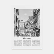 Göttingen Travel B&W Poster